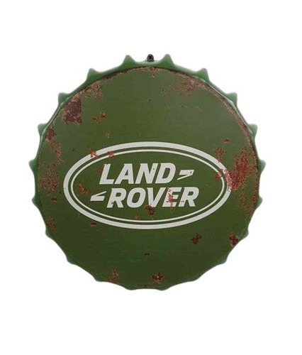 Metal wall sign land - wall, car