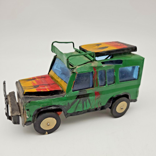 Vintage recycled tin african - vintage,
