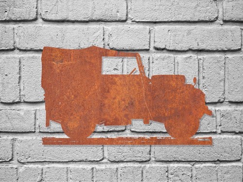 Metal rustic land rover series - metal,