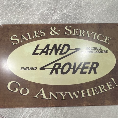 Land rover sign - land, vintage